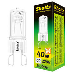 Лампы галогенные лампа галогенная SHOLTZ G9 40Вт 2800K 220В 460Лм капсула