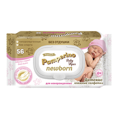 Pamperino, Детские влажные салфетки New Born, 56 шт.