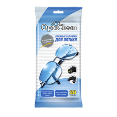 Opti Clean, Влажные салфетки для оптики, 20 шт.