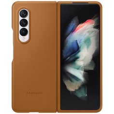 Чехол для смартфона Samsung Leather Cover для Galaxy Z Fold3, светло-коричневый