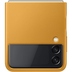 Чехол для смартфона Samsung Leather Cover для Galaxy Z Flip3, горчичный
