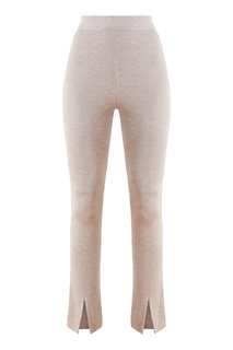Бежевые трикотажные брюки Magda Butrym