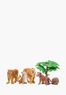 Набор игровой Masai Mara "Мир диких животных": Семья тигров, 6 предметов