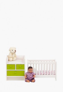 Набор игровой Lundby Кровать с пеленальным комодом