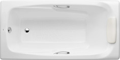 Чугунная ванна 170x85 см с противоскользящим покрытием Roca Ming SET/2302G000R/291120001/150412330