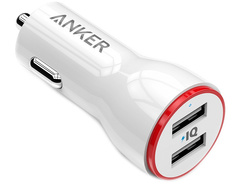 Зарядное устройство Anker PowerDrive 2xUSB 24W 4.8А White A2310H21