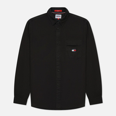 Мужская рубашка Tommy Jeans True Black Denim, цвет чёрный
