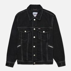 Мужская джинсовая куртка Tommy Jeans Oversized Util Trucker CE773, цвет чёрный