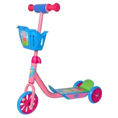 Самокат трехколесный Peppa Т59976 с корзиной, до 20 кг