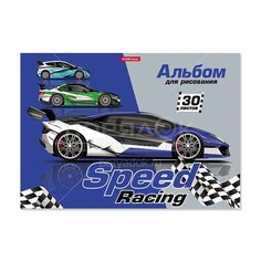 Канц Альбом д/рис.на клею А4 30л ErichKrause® Speed Racing 49835