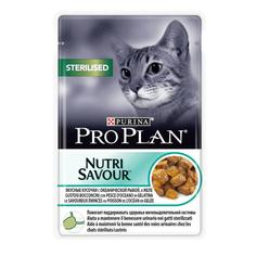 Влажный корм ProPlan Sterilised для стерилизованных кошек, рыба в желе, 85гр