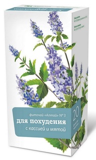 Алтайский кедр чай Алтай №3 Для похудения с кассией и мятой ф/п 2 г №20