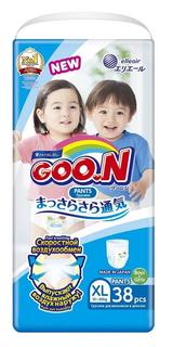 Японские подгузники-трусики Goon Unisex, XL 12-20кг, 38шт.