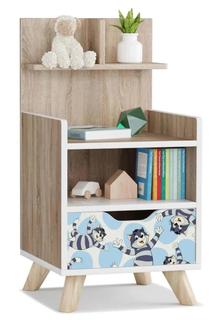 Тумба прикроватная с надстройкой Скандинавик Простоквашино Кот sky Smart