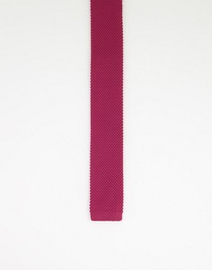 Бордовый трикотажный галстук Gianni Feraud-Красный