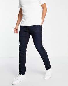 Темно-выбеленные суперэластичные джинсы скинни Abercrombie & Fitch-Голубой
