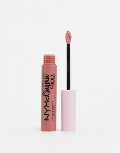 Жидкая матовая губная помада NYX Professional Makeup Lip Lingerie XXL Matte Liquid Lipstick (Undress`d)-Светло-бежевый цвет