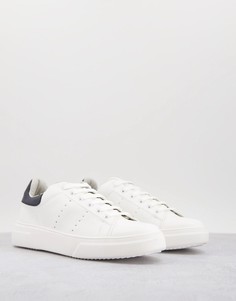 Белые кроссовки из искусственной кожи Topman-Белый