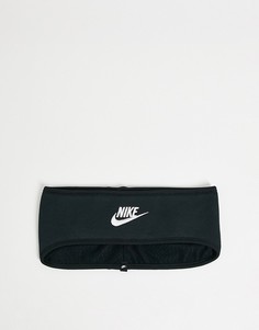 Повязка на голову из флиса черного цвета Nike Club-Черный