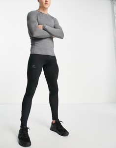 Черные леггинсы Salomon Agile-Черный