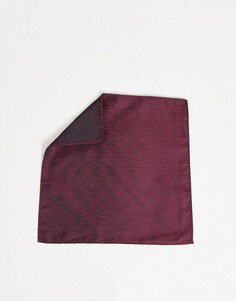 Бордовый однотонный платок для нагрудного кармана French Connection-Красный