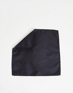 Черный однотонный платок для нагрудного кармана French Connection