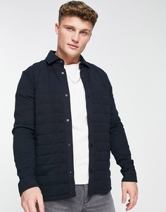 Темно-синяя рубашка с длинными рукавами Ted Baker-Темно-синий