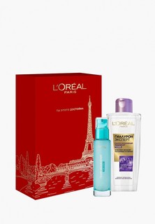 Набор для ухода за лицом LOreal Paris L'Oreal Аква-флюид для лица "Гений Увлажнения" для нормальной и смешанной кожи + Тоник "Гиалурон Эксперт" [ГИАЛУРО] восполняющий увлажняющий, для всех типов кожи, включая чувствительную