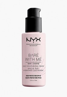 Праймер для лица Nyx Professional Makeup SPF 30, уход с маслом семян конопли, Bare With Me SPF 30 Daily Protecting Primer, 75 мл