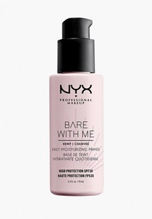 Праймер для лица Nyx Professional Makeup SPF 30, уход с маслом семян конопли, Bare With Me SPF 30 Daily Protecting Primer, 75 мл