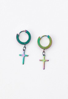 Серьги Bijouparad SHORT CROSS