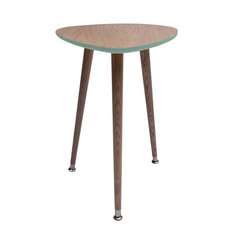 Приставной столик капля (woodi) голубой 43x58x50 см.