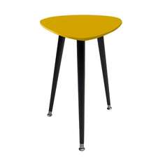Приставной столик капля (woodi) желтый 43x58x50 см.