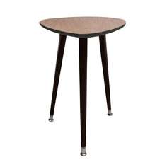 Приставной столик капля (woodi) коричневый 43x58x50 см.