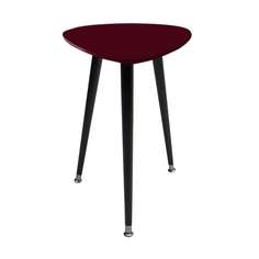 Приставной столик капля (woodi) красный 43x58x50 см.