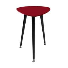 Приставной столик капля (woodi) красный 43x58x50 см.