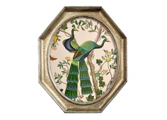Картина «индокитайский зеленый павлин», версия 1, в раме «эдита» (object desire) мультиколор 24x29x3 см.