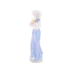 Статуэтка девушка с цветами 30 см (royal classics) мультиколор 30 см.