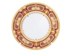 Набор тарелок donna bordeaux gold 22,5 см(6 шт) (falkenporzellan) красный