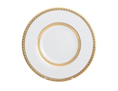 Блюдо круглое constanza diamond white gold 32 см (falkenporzellan) белый