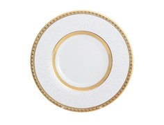 Блюдо круглое constanza diamond white gold 32 см (falkenporzellan) белый