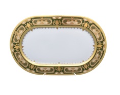 Блюдо овальное donna green gold 36 см (falkenporzellan) золотой 24x14 см.
