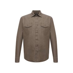 Хлопковая рубашка Ermenegildo Zegna