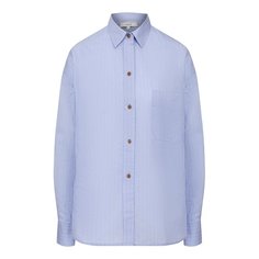 Рубашка из смеси хлопка и шелка Vince