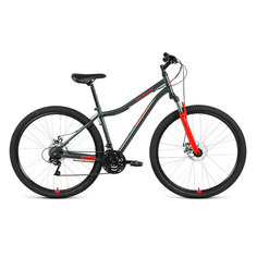 Велосипед ALTAIR Mtb Ht 29 2.0 Disc (2021), горный (взрослый), рама 19", колеса 29", темно-серый/красный, 16.62кг [rbkt1m19g005]