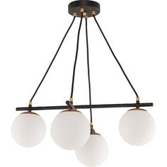Светильник подвесной Lumion 5212/4, 4 лампы, 12 м², цвет черный/золото