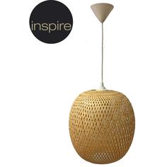 Светильник подвесной «Annam», 1 лампа, 1.5 м², цвет бамбук Inspire