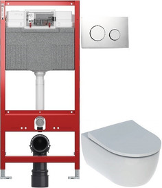Комплект подвесной унитаз Geberit iCon 500.784.01.1 + система инсталляции Tece 9300302 + 9240921