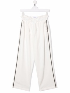 Brunello Cucinelli Kids брюки с присборенной талией