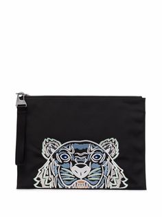 Kenzo клатч с вышивкой Tiger